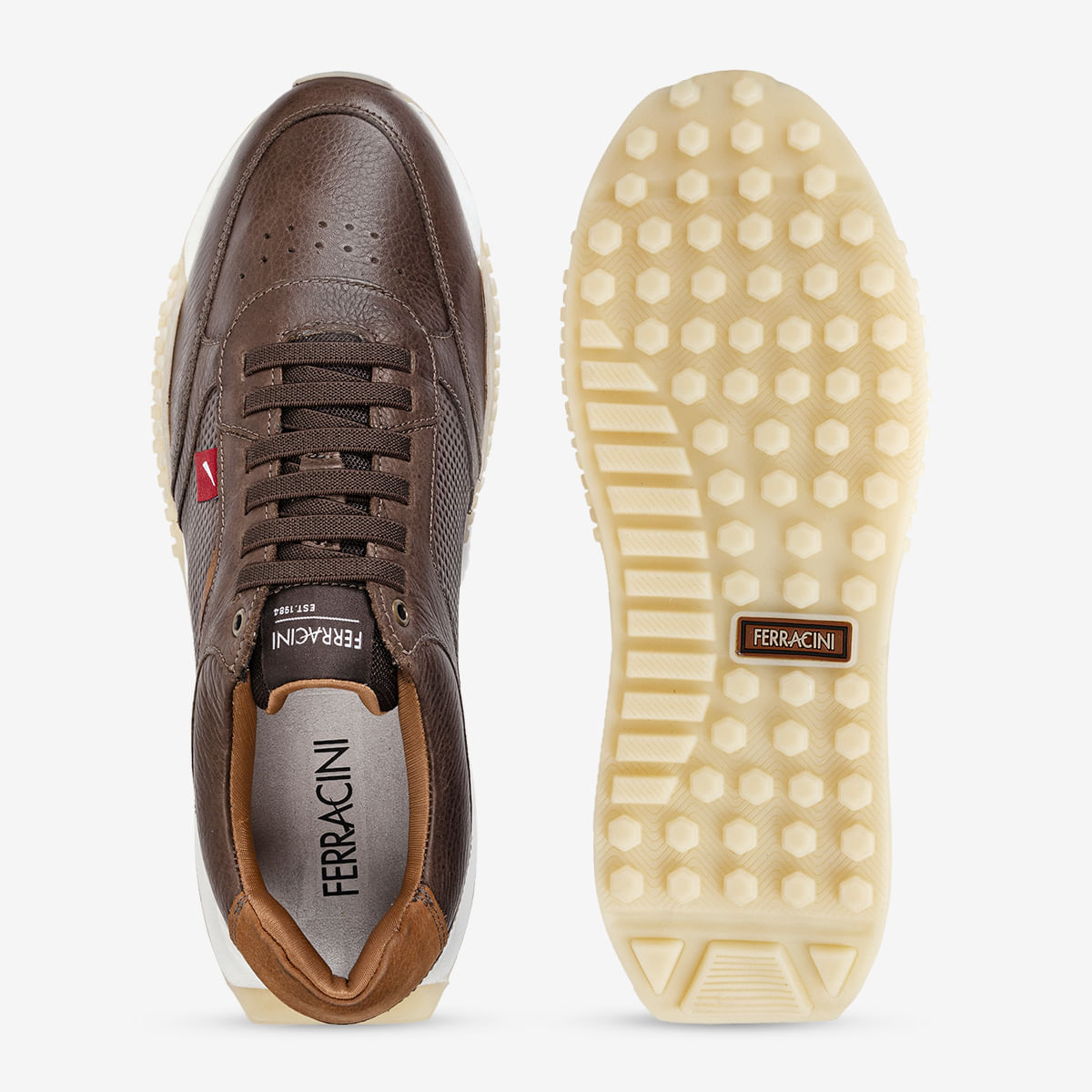Sneaker Ferracini Masculino Café Racer