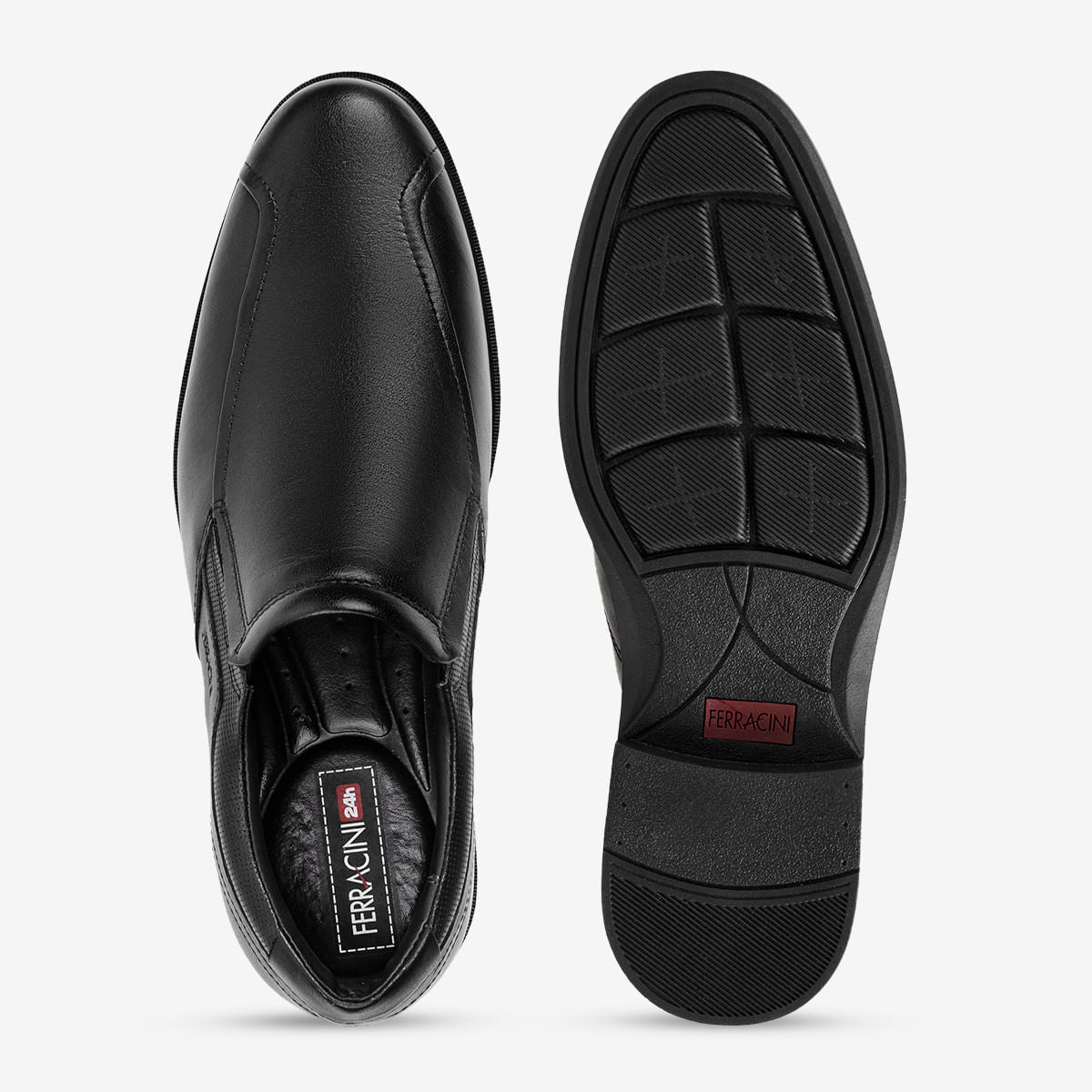 Sapato Ferracini Masculino Preto Berlim