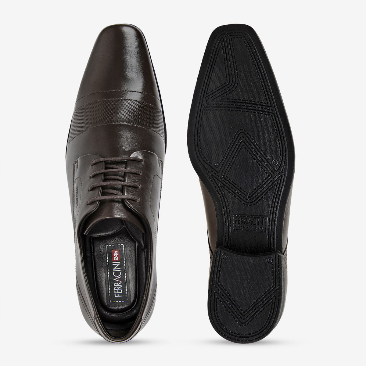 Sapato Ferracini Masculino Café Claro Liverpool