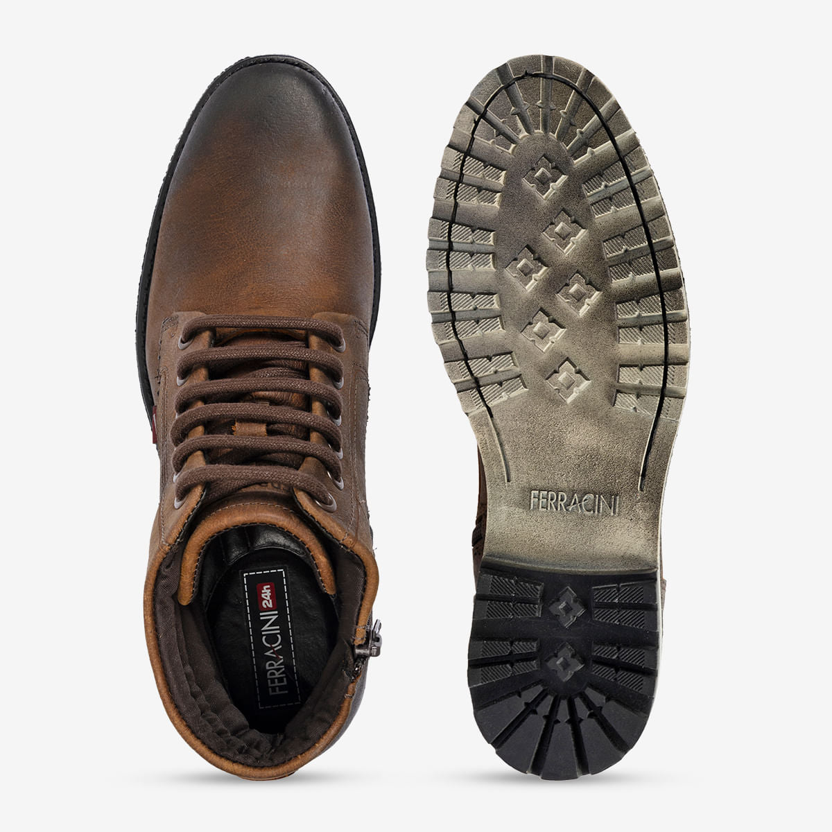 Bota Ferracini Masculina Conhaque Cross