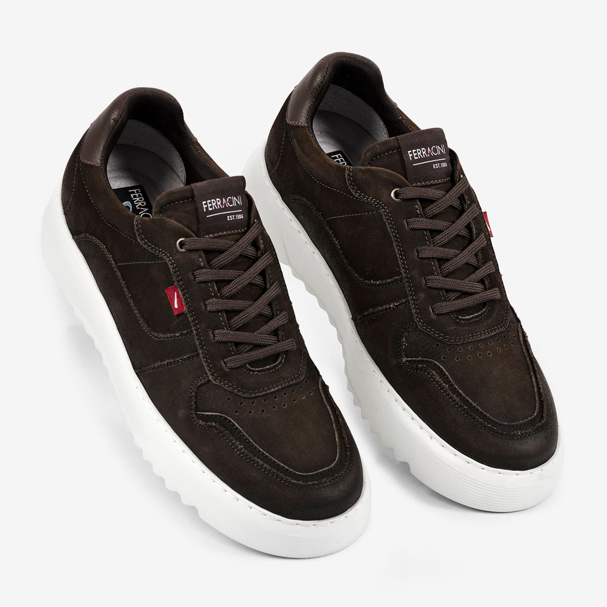Sneaker Ferracini Masculino Marrom Lancy