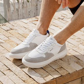 Sneaker Ferracini Masculino Branco e Cinza Energy