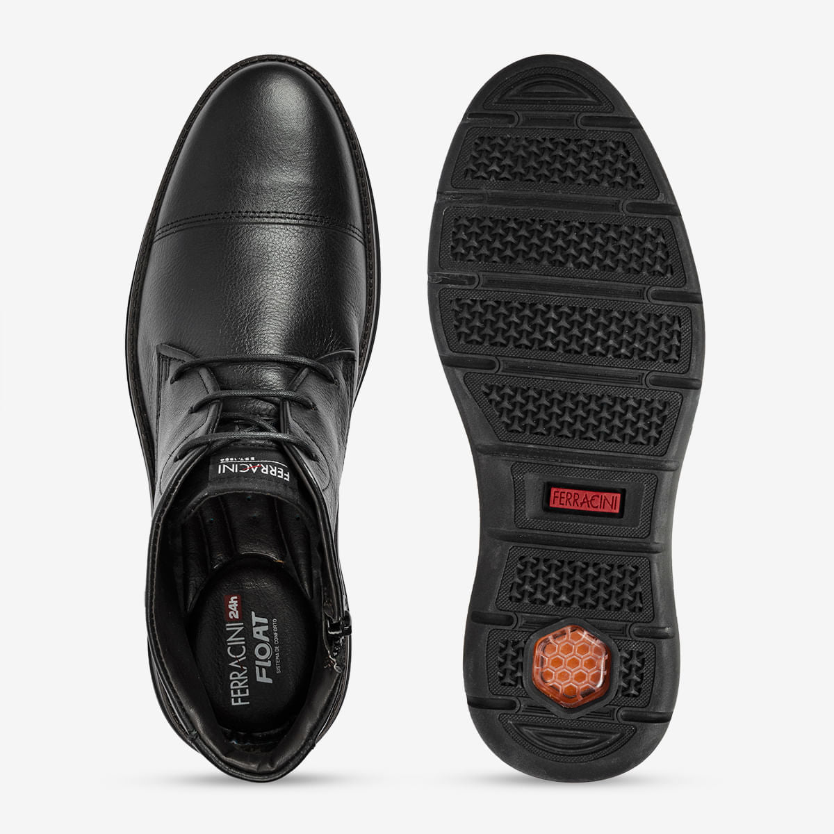 Bota Ferracini Masculina Preta Fluence