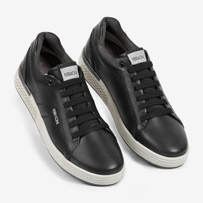 Tênis Masculino de Couro Preto Clint