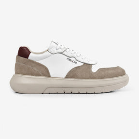 Sneaker Ferracini Masculino Branco e Areia Energy