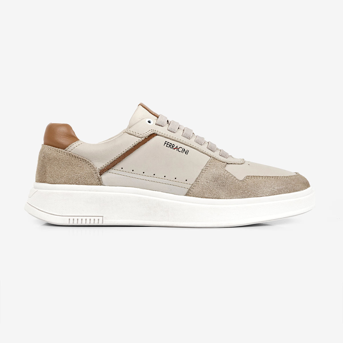 Sneaker Ferracini Masculino Areia Logan